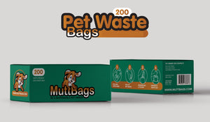 Pet Waste Bags Case of 20 Rolls By MuttBags