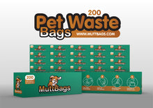 Load image into Gallery viewer, Pet Waste Bags Case of 20 Rolls By MuttBags
