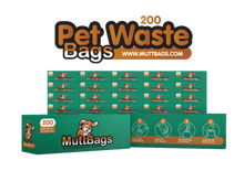 Load image into Gallery viewer, 20 rolls of high-quality pet waste bags. 200 bags per roll.
