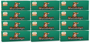 MUTTBAGS PET WASTE BAGS 12 ROLL CASE