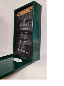 MuttBags Single Pull Pet Waste Disposal Station for Parks, Apartments, & Hoa Communities